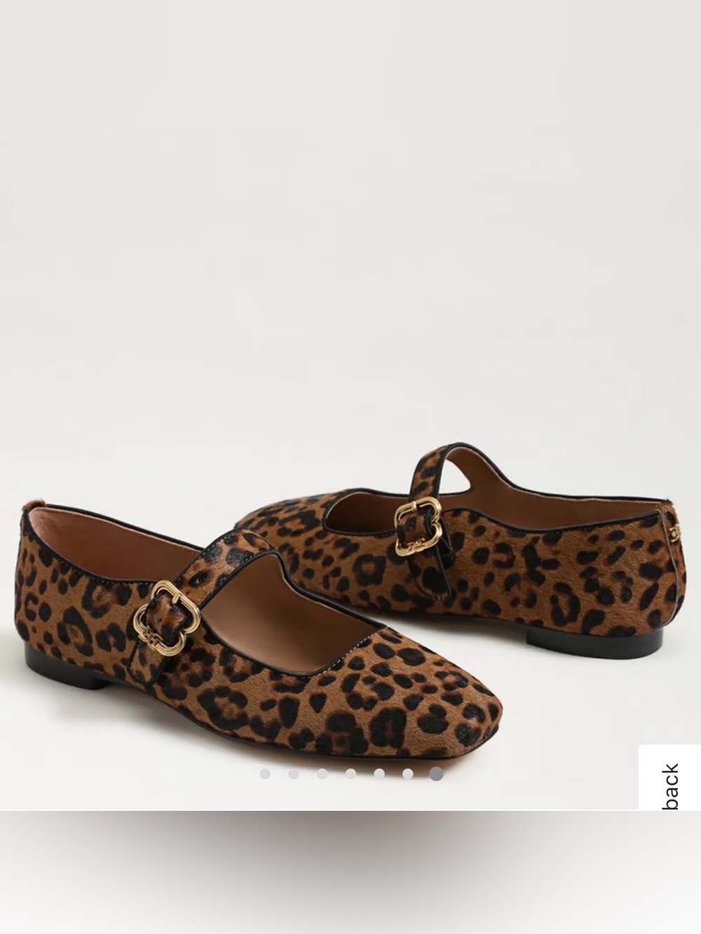 Sam Edelman Mary Jane Flats - Leopard Brahma Hair Leather - Picture 5 of 9